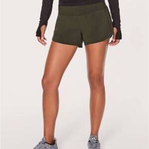 Lululemon Speed Up Shorts Green 2.5in High rise size: 8